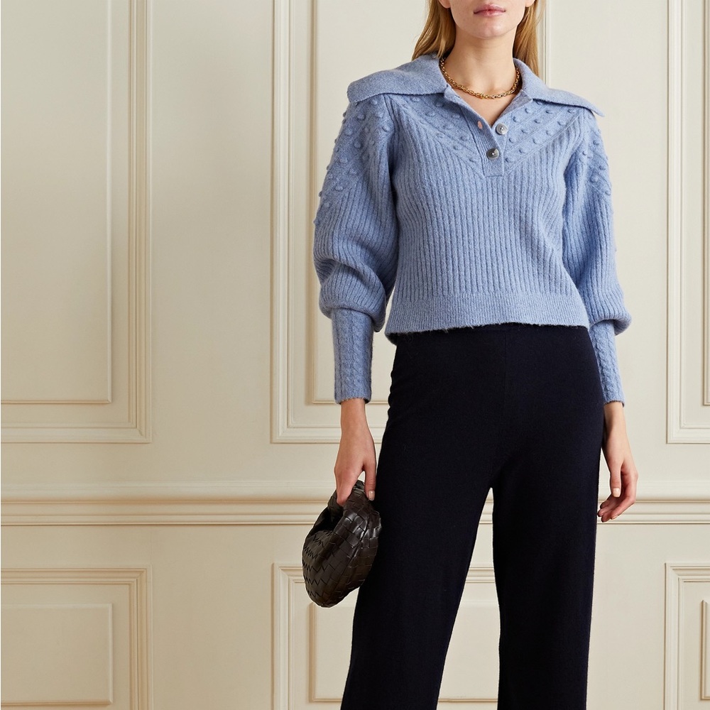 NWT Jonathan Simkhai Jasmine Polo Sweater